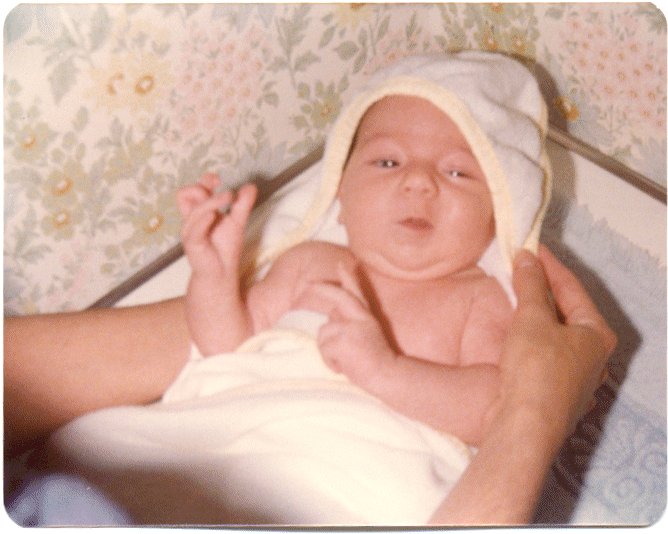 Me, about 6 days old